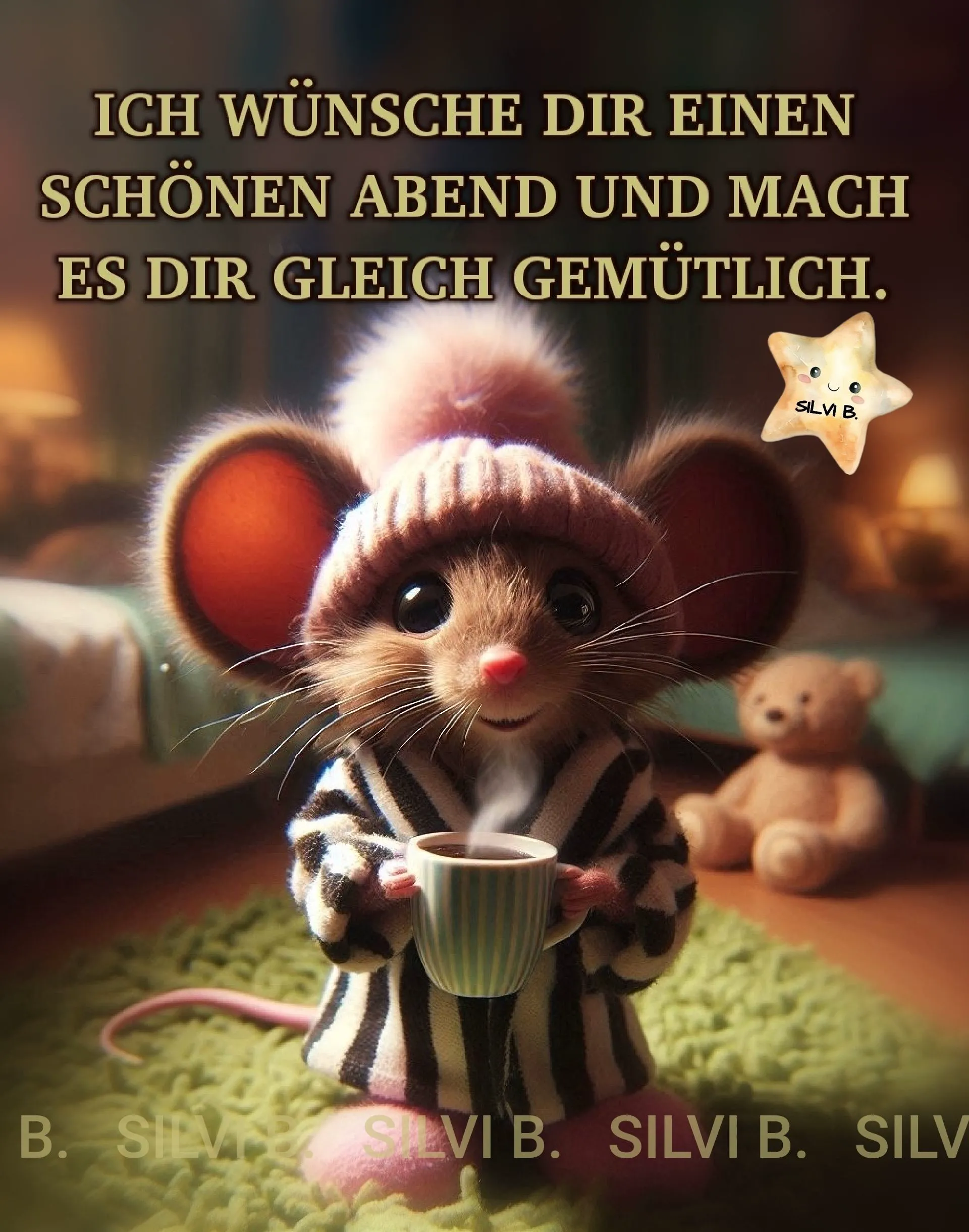 Schöner Abendwunsch - Gemütlich entspannen