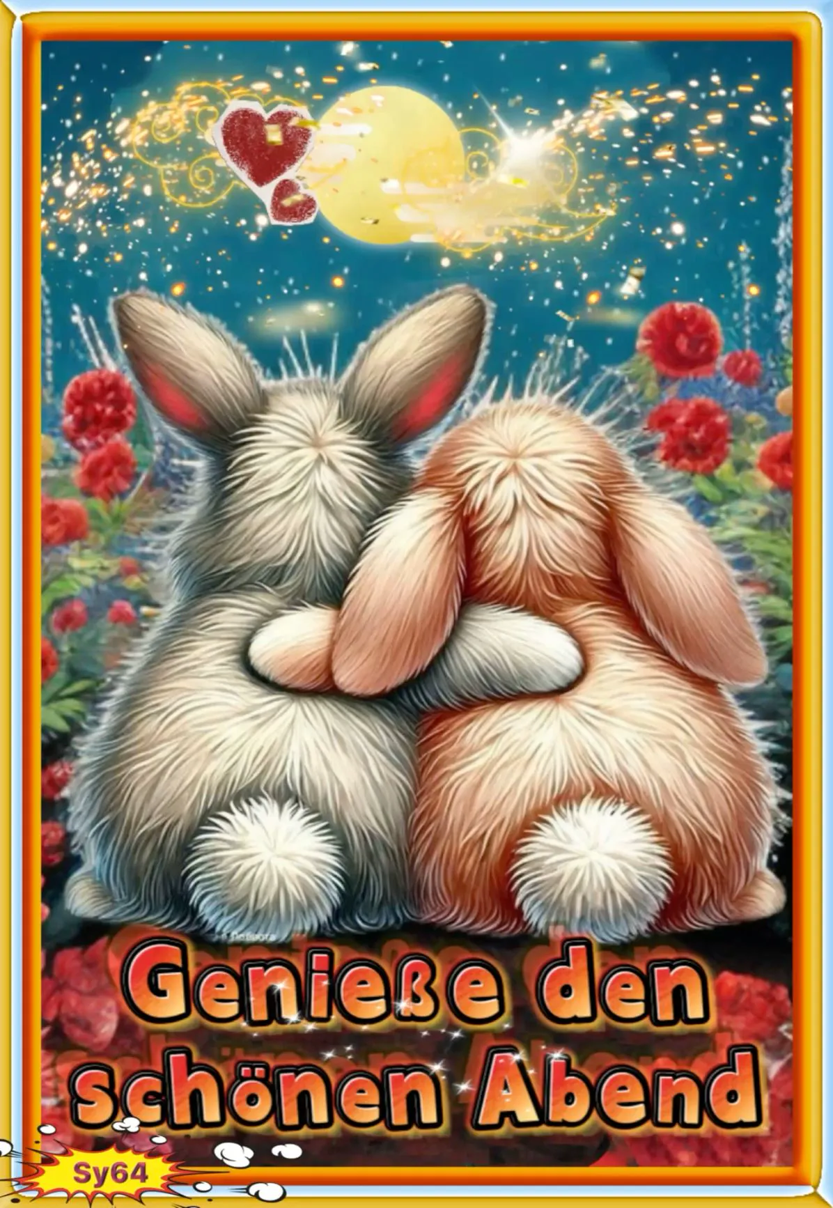 Genieße den schönen Abend - Kostenlose Grußbilder