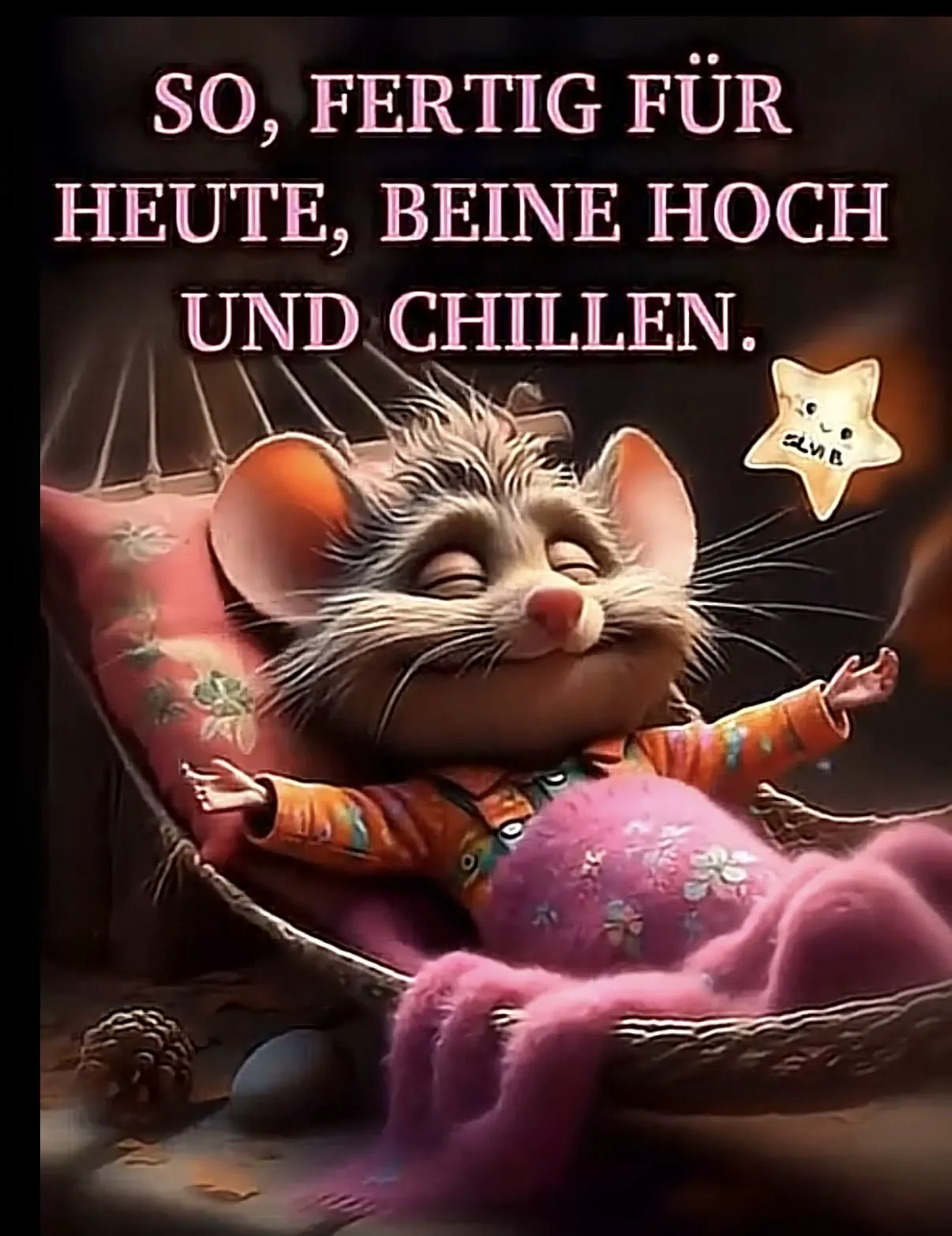 Guten Abend - Entspannung pur: So, fertig für heute, Beine hoch und chillen!