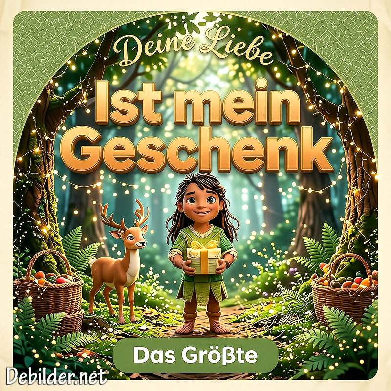 Deine Liebe ist das größte Geschenk – Romantische Bilder für WhatsApp