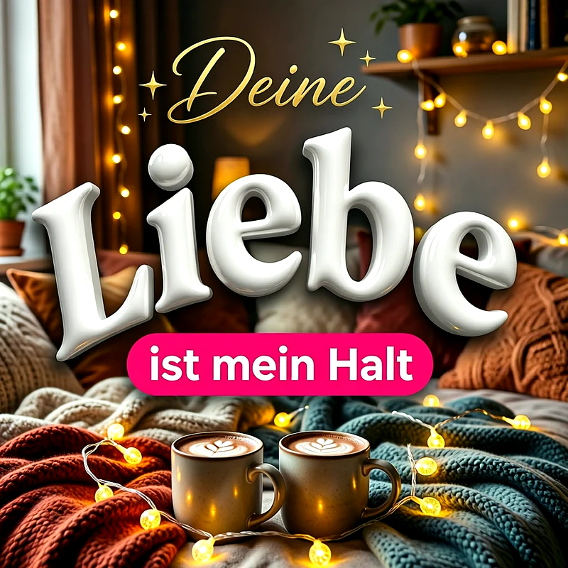 Deine Liebe ist mein Halt – Romantische Liebesgrüße für Facebook