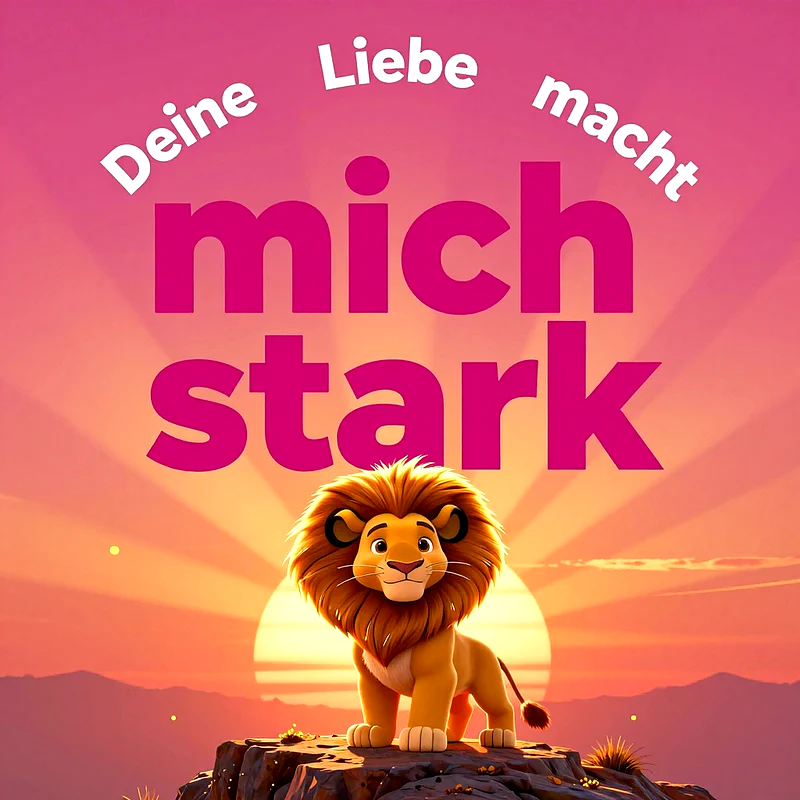 Deine Liebe macht mich stark: Romantische Löwen-Bilder für TikTok