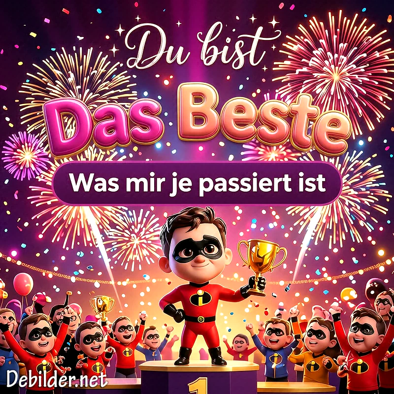 Du bist das Beste: Liebevolle Grußbilder für WhatsApp versenden