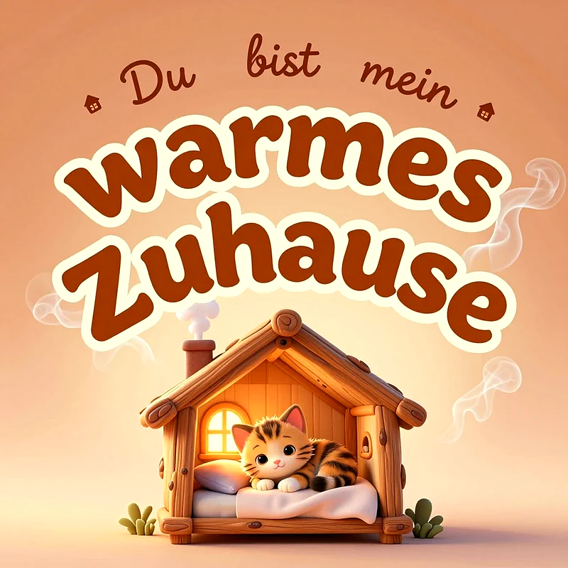Du bist mein warmes Zuhause: Gemütliche Liebesgrüße für WhatsApp