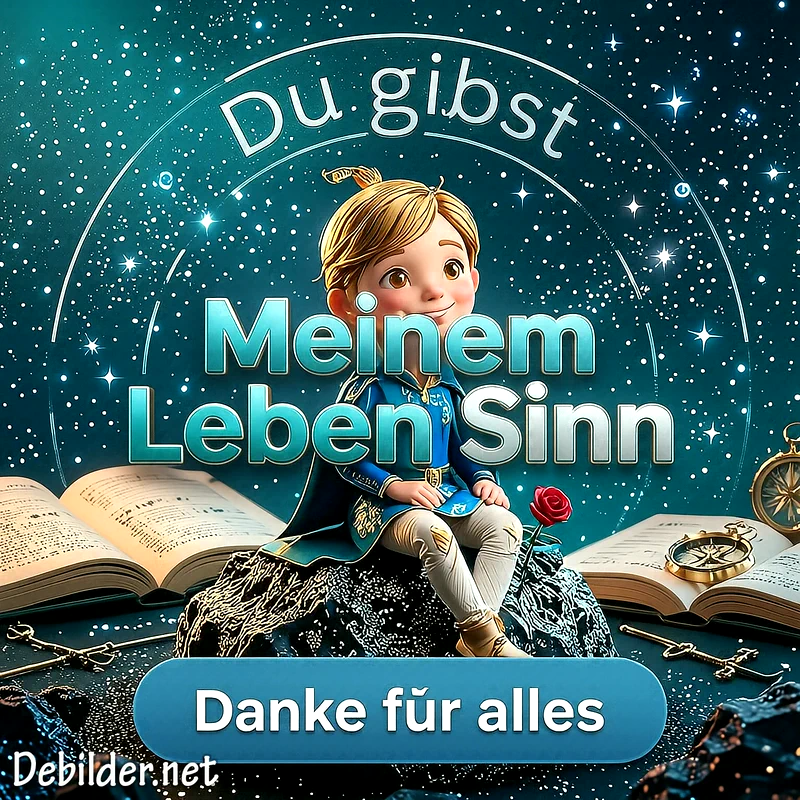Du gibst meinem Leben Sinn – Romantische Grußbilder für Instagram teilen