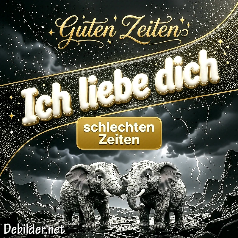 Ewige Treue in allen Lebenslagen: Romantische Liebesbotschaft für Instagram