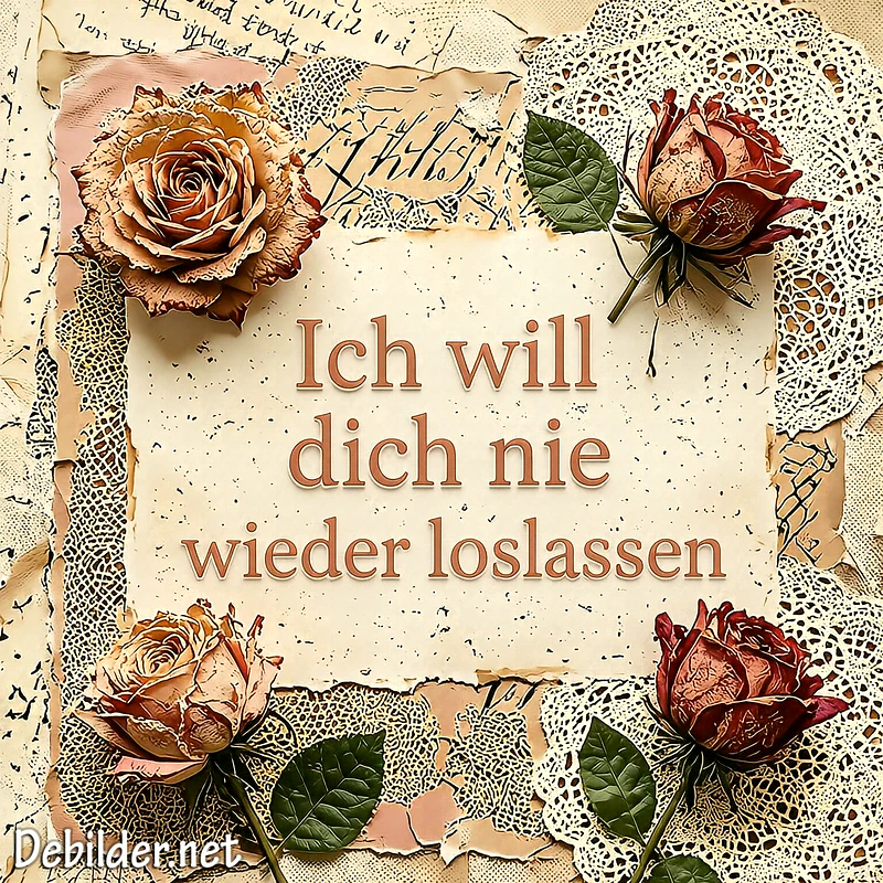 Gefühlvolle Liebessprüche für Snapchat – Ich will dich nie loslassen