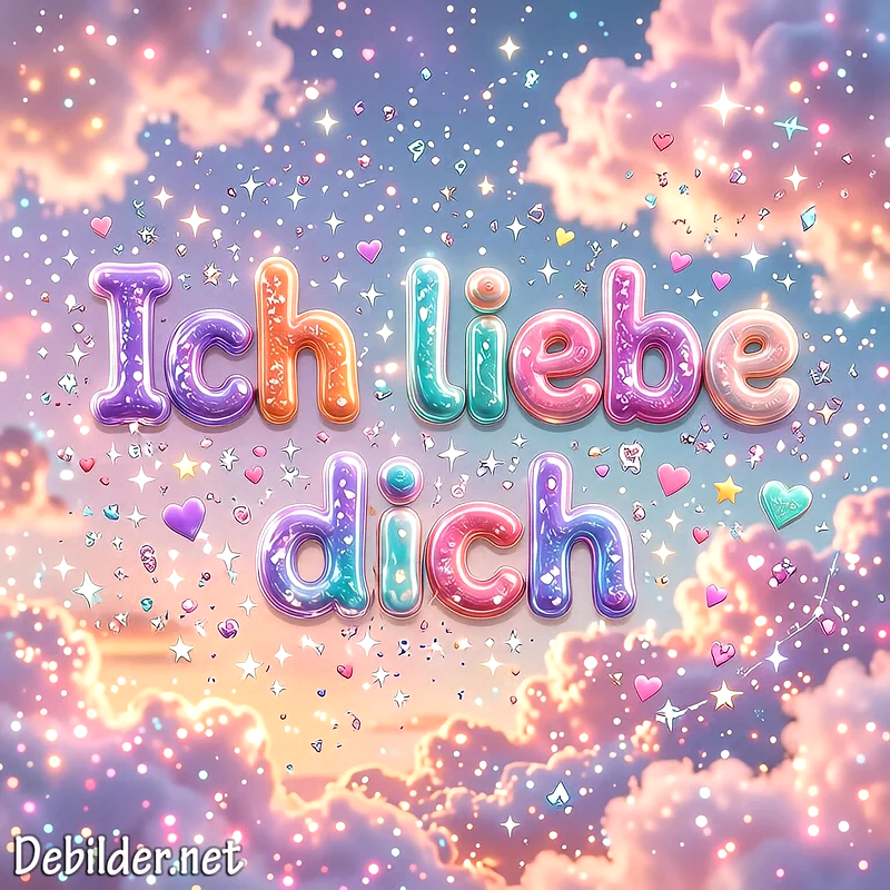 Gefühlvolles Ich liebe dich Bild: Zauberhafte Liebesgrüße für Facebook