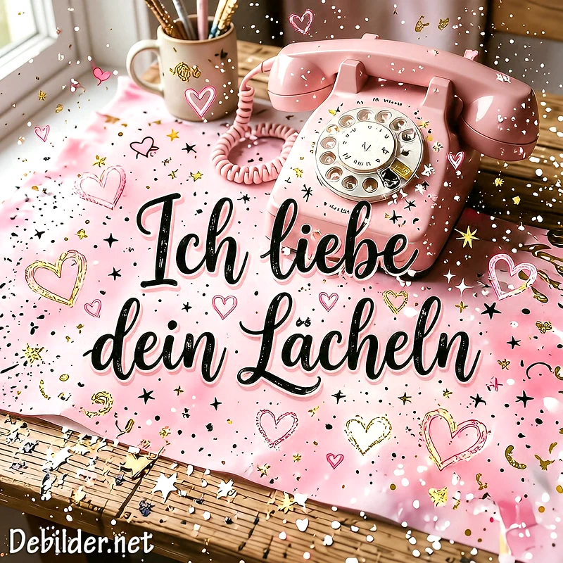 Ich liebe dein Lächeln: Romantische Bilder für WhatsApp