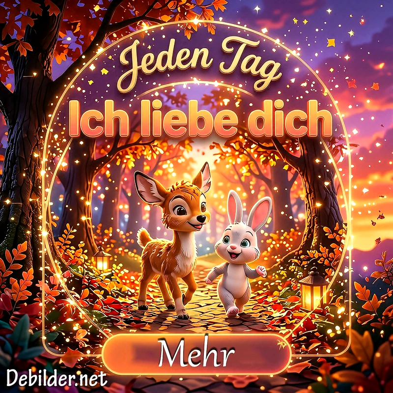 Jeden Tag liebe ich dich mehr – Süsse Liebesgrüsse für WhatsApp