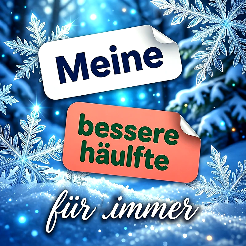 Meine bessere Hälfte für immer: Romantischer Liebesgruß für Facebook