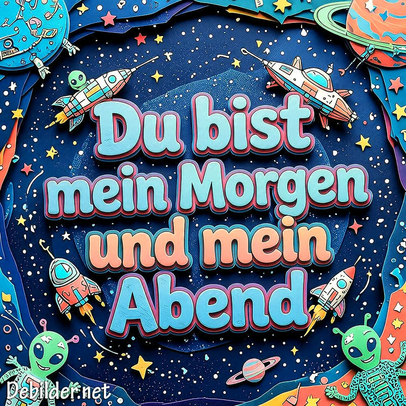 Romantische Bilder für WhatsApp: Du bist mein Morgen und mein Abend