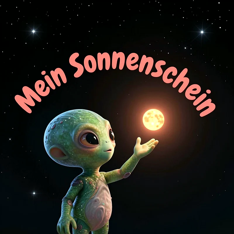 Romantische Botschaft Mein Sonnenschein als Bild für Facebook