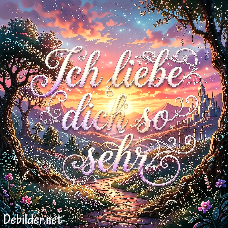 Romantische Liebesbotschaften und zauberhafte Motive für Instagram