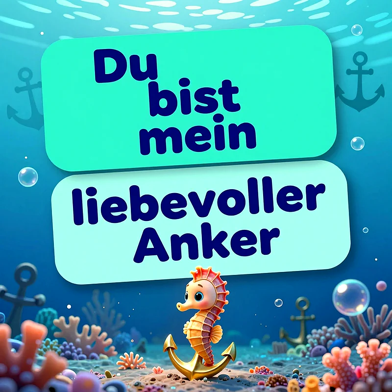 Romantische Unterwasser-Grüße als liebevoller Anker für Snapchat