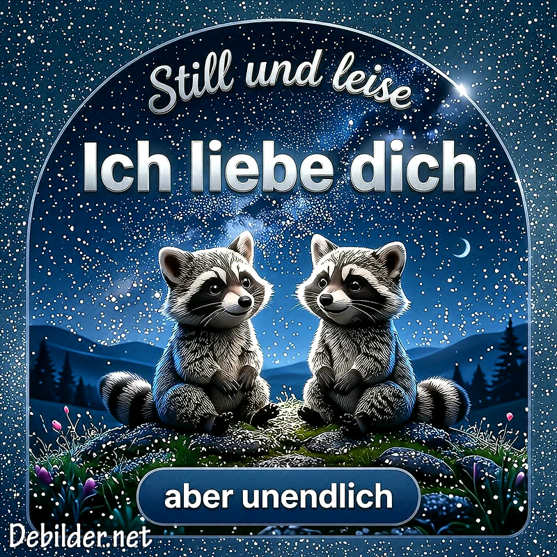 Still und leise Ich liebe dich: Zärtliche Liebesgrüße für WhatsApp