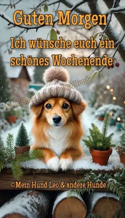 Ein süßer Gruß zum Wochenende: Guten Morgen!