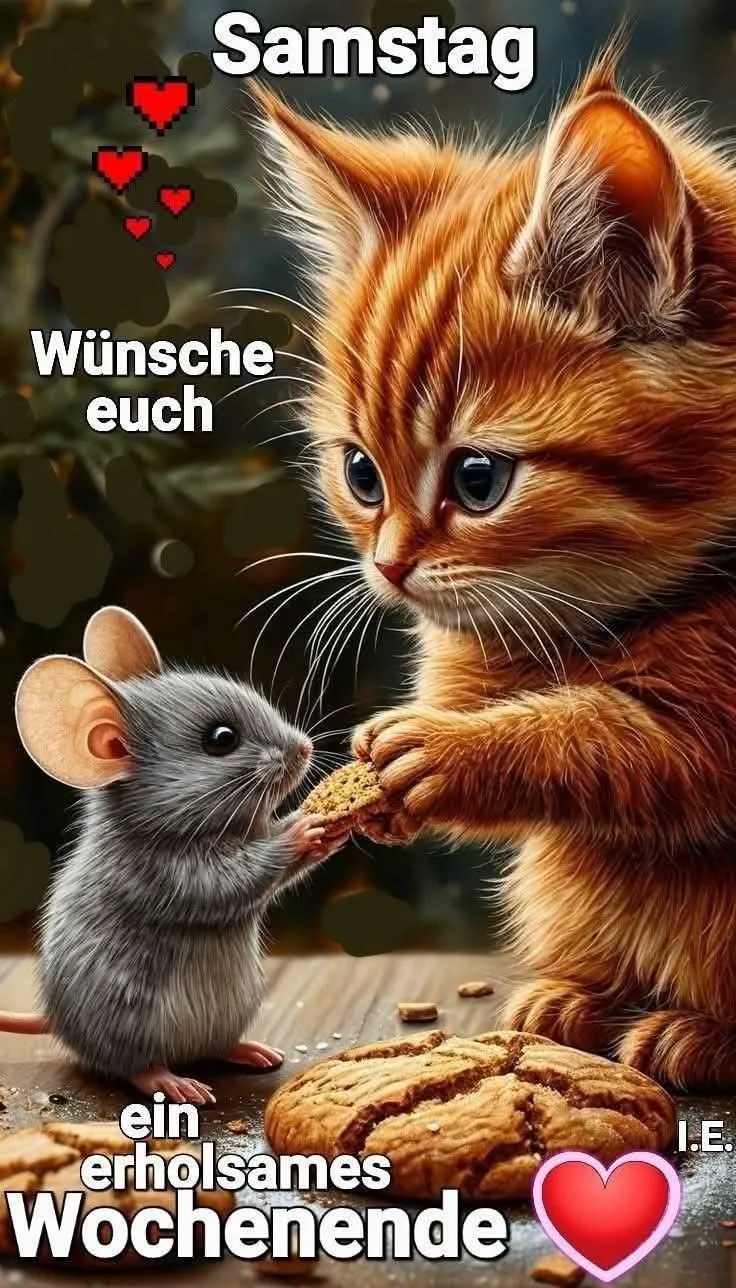 Ein süßes Wochenende mit Katzen und Freunden