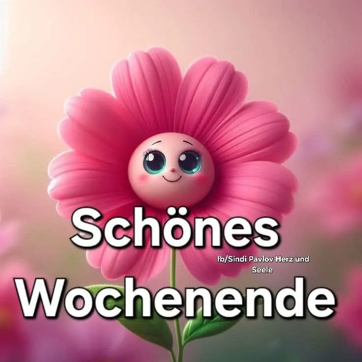 Ein süßes Wochenende wünscht dir diese Blume