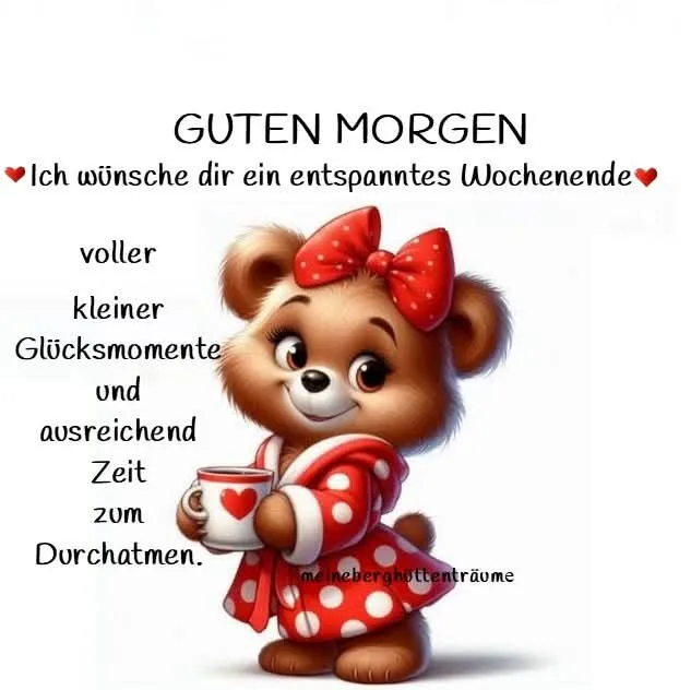 Entspanntes Wochenende: Dein Herzensgruß für kleine Glücksmomente!