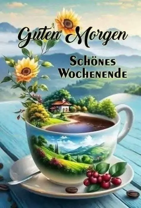 Guten Morgen, Schönes Wochenende: Romantische Bilder für einen friedvollen Start