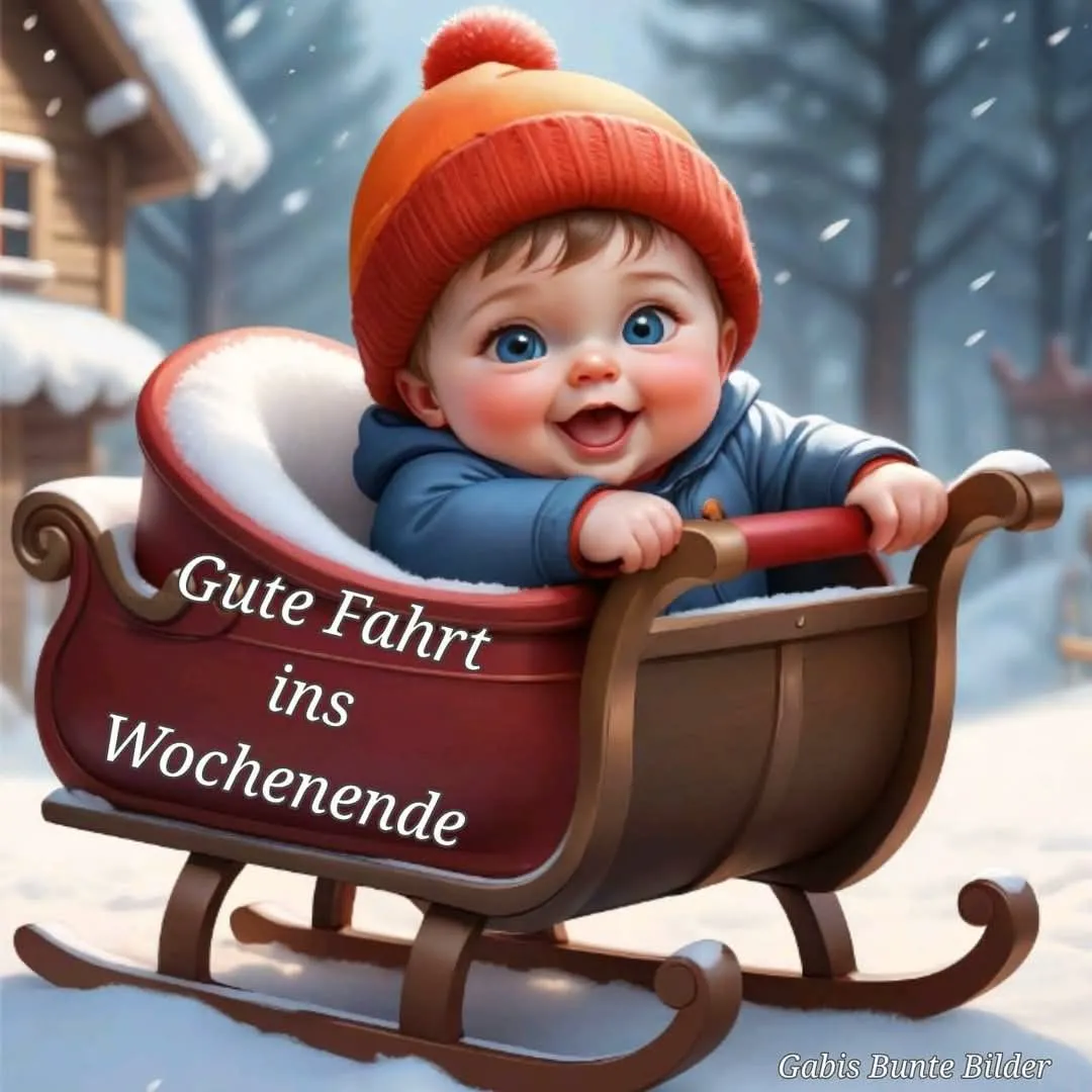 Schönes Wochenende: Bezaubernde Wintergrüße für deine Liebsten