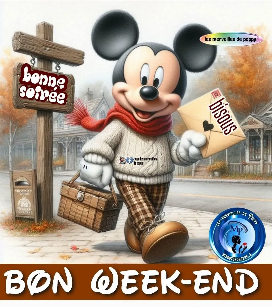 Wunderbares Wochenende: Mickey Mouse sendet dir herzliche Grüße!
