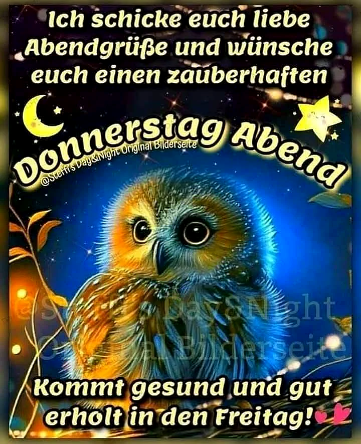 Donnerstag Abendgrüße - Zauberhafter Übergang zum Freitag