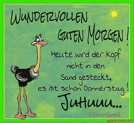 Donnerstag: Der Wind der Vorfreude weht das Wochenende herbei!