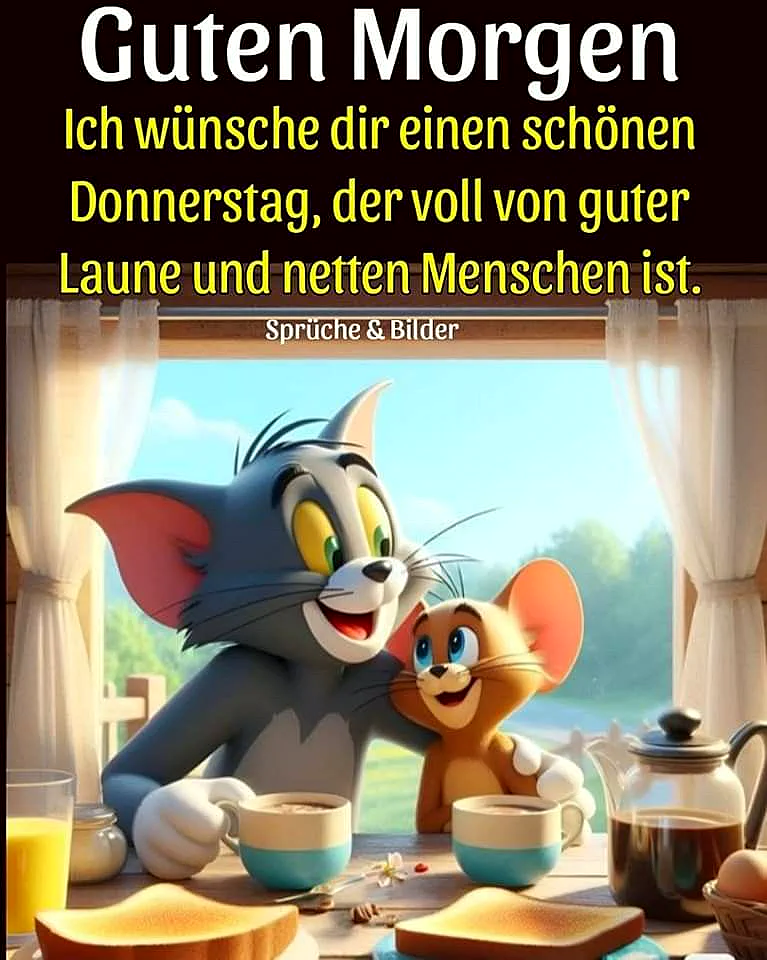 Donnerstag Grüße zum Teilen: Genieße den Tag und freu dich aufs Wochenende!