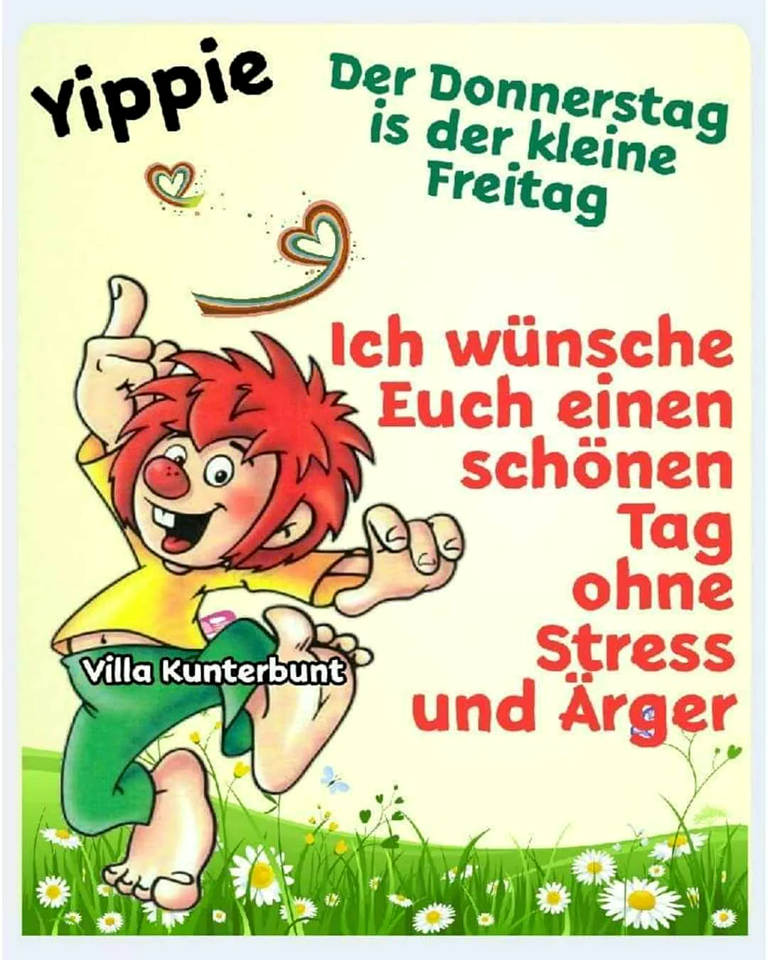 Donnerstag-Gruß: Der kleine Freitag ist da!
