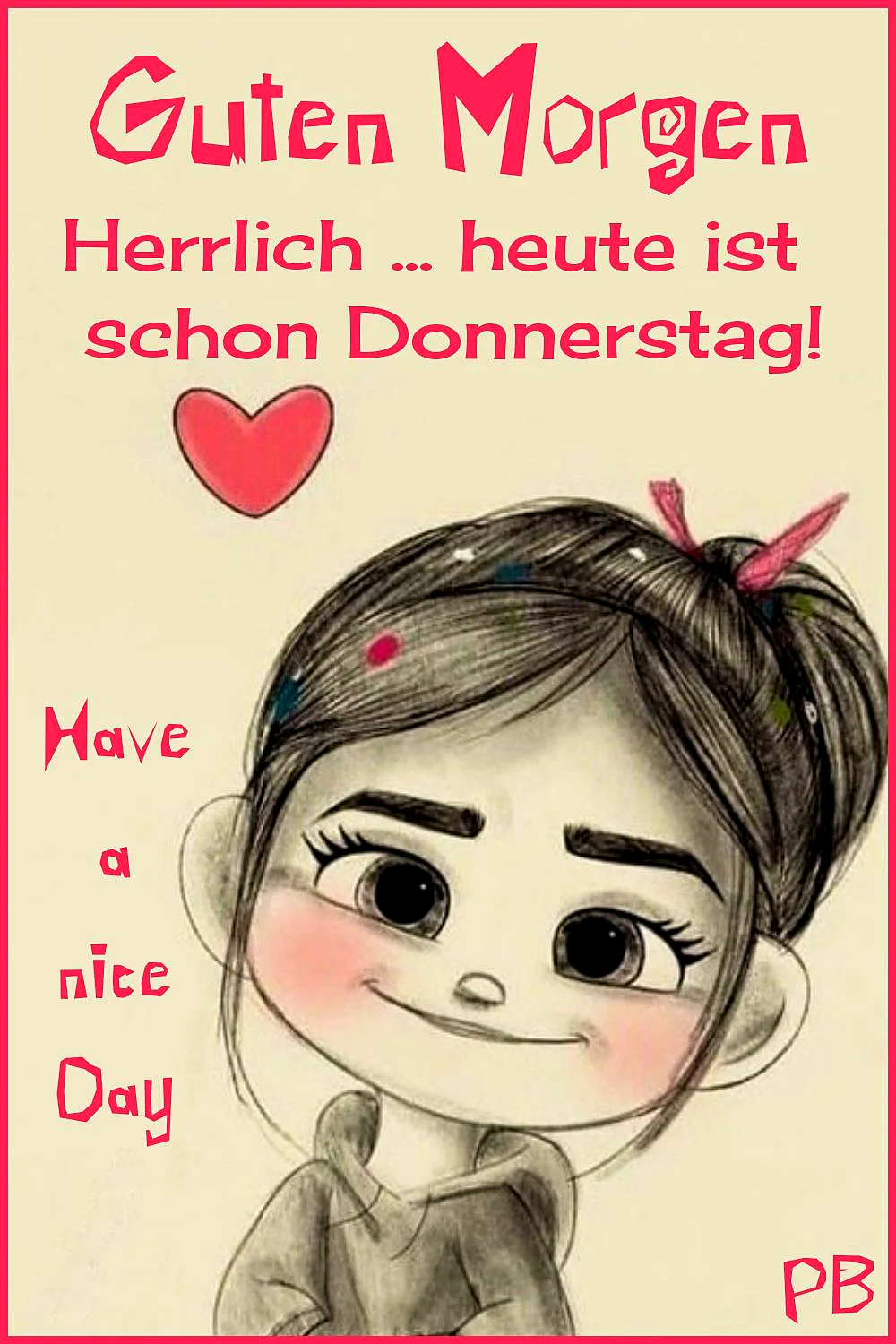Donnerstag-Gruß: Fast ist Wochenende!