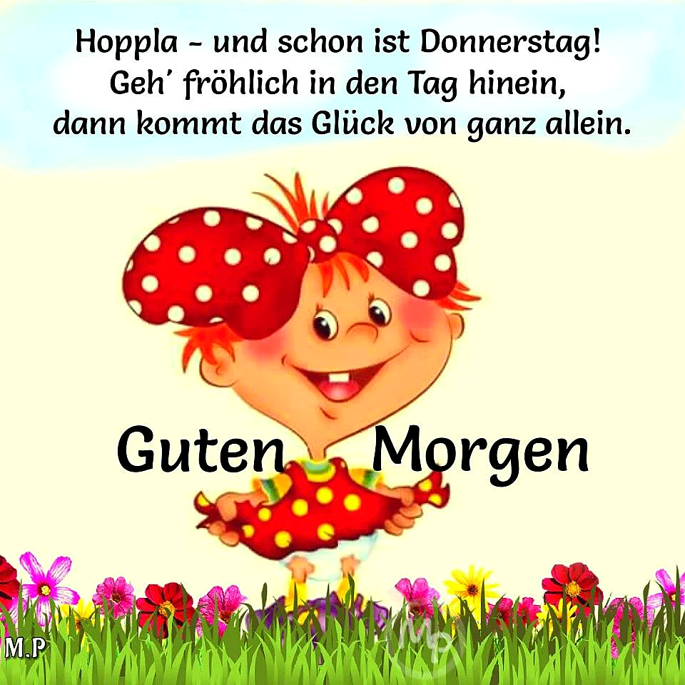 Donnerstag-Gruß: Fröhlicher Start in den Tag