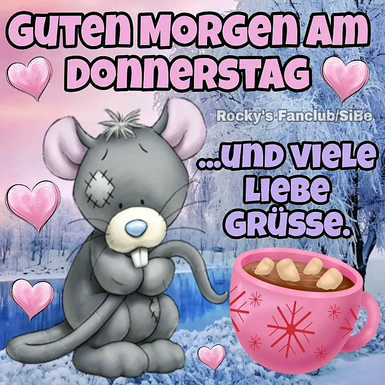 Donnerstag-Gruß: Guten Morgen mit Liebe