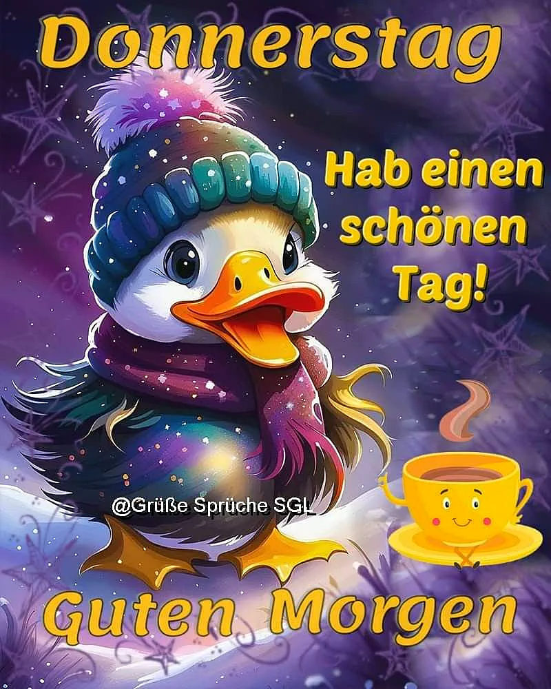 Donnerstag-Gruß: Hab einen schönen Tag!