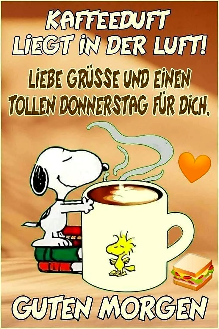 Donnerstag-Gruß: Kaffee duft & gute Laune