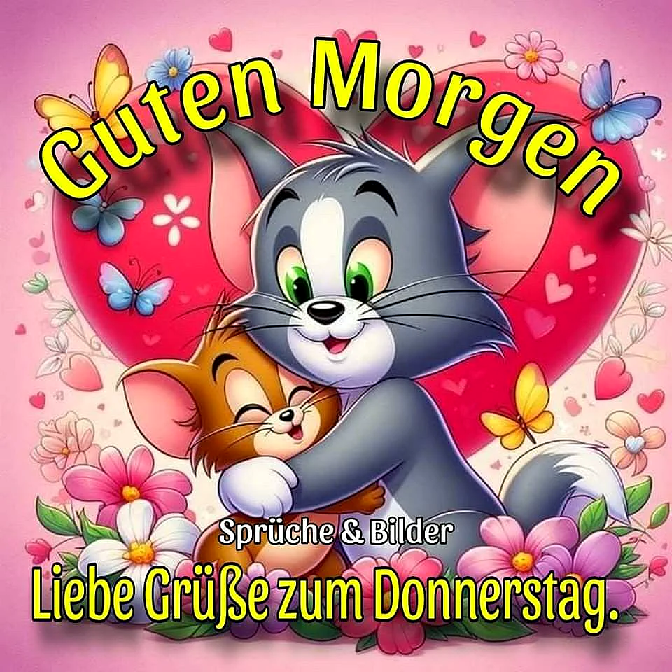 Donnerstag-Gruß: Süße Katzen umarmen sich