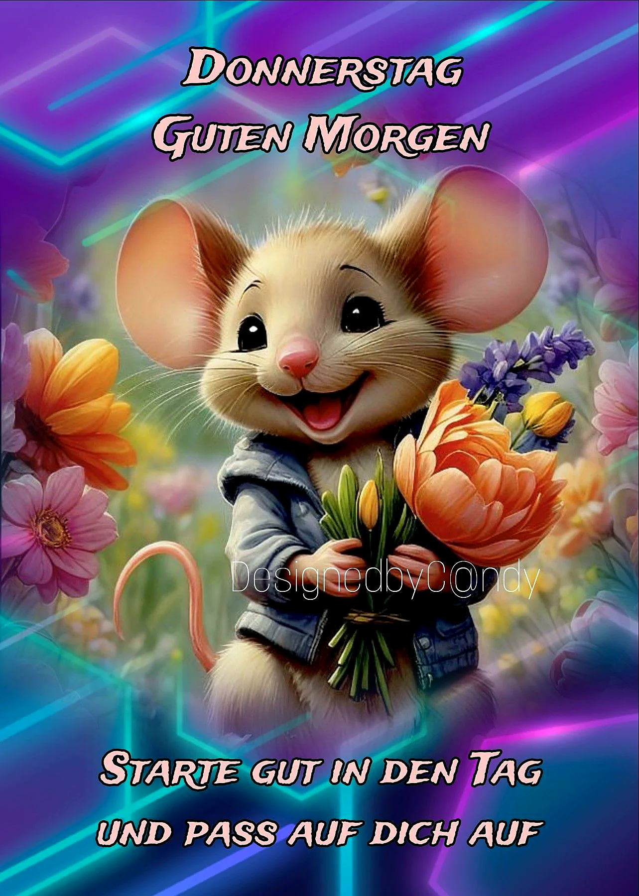 Donnerstag Morgen: Ein zarter Gruß voller Vorfreude auf ein fast nahes Wochenende