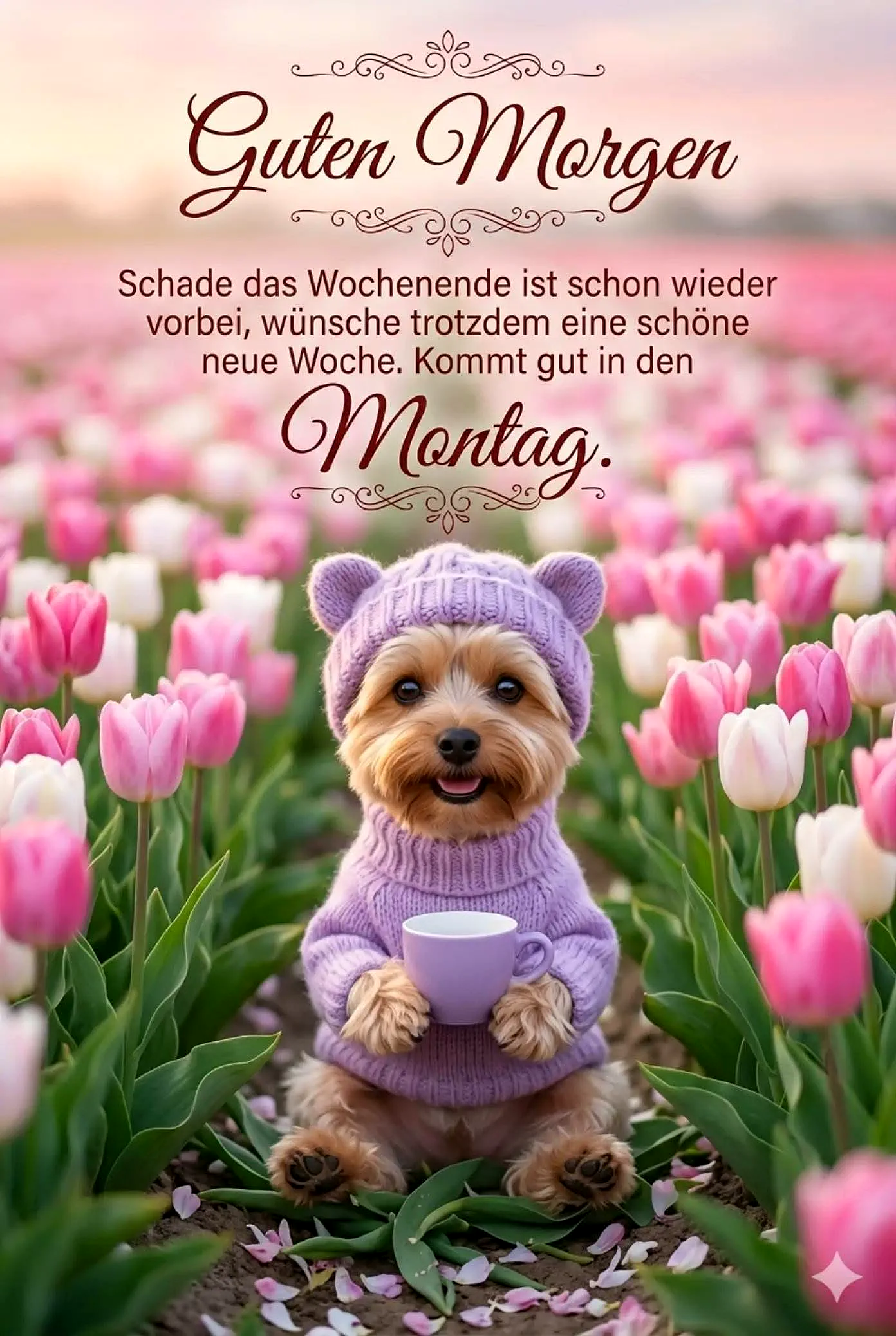 Ein Blütenmeer zum Wochenstart: Sanfte Montagsgrüße voller Hoffnung