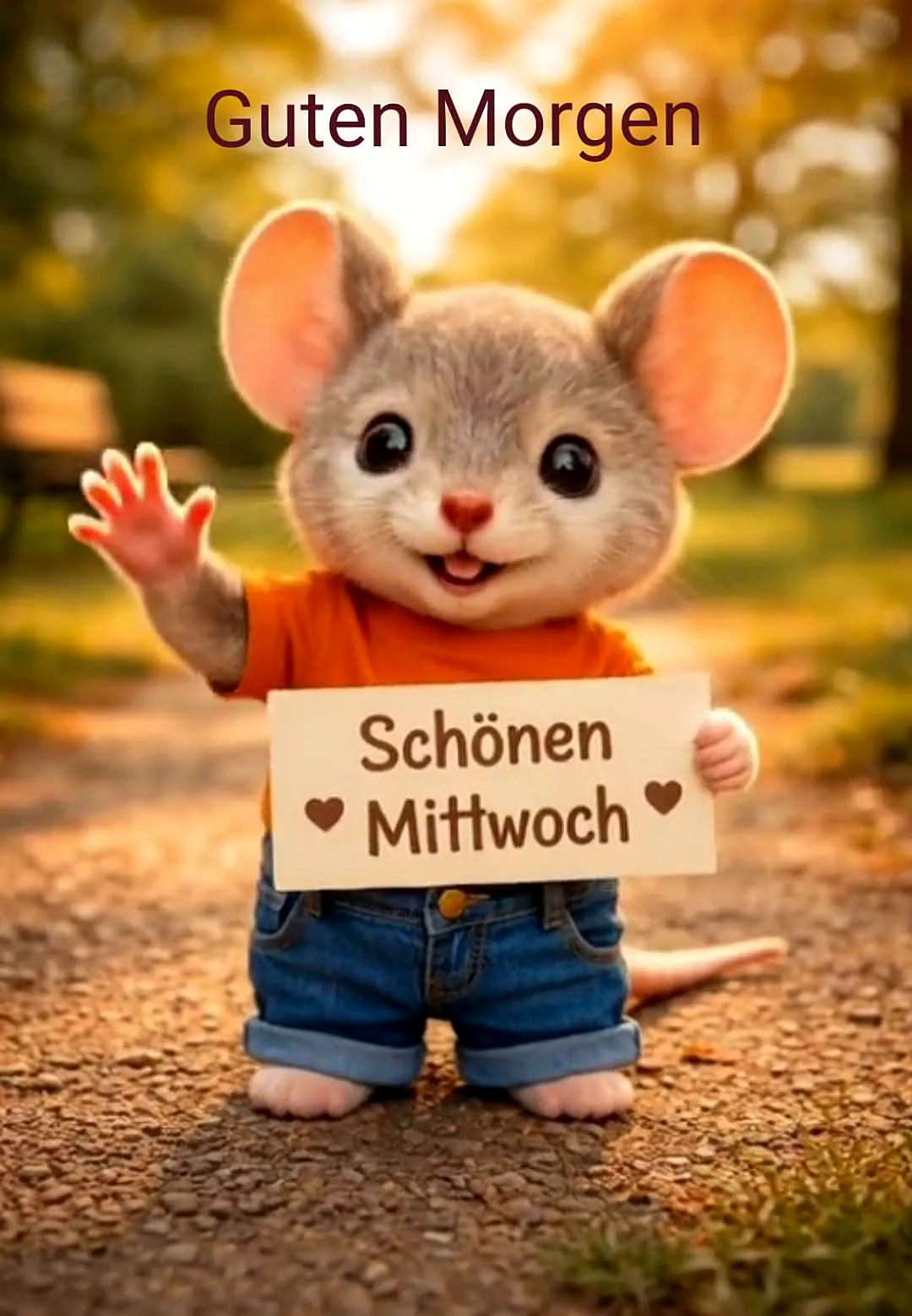 Ein fröhlicher Mittwochswunsch für dich!