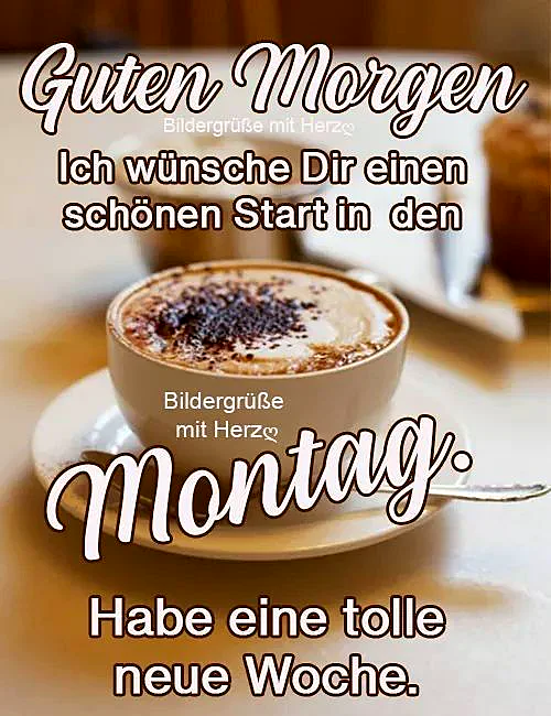Ein gemütlicher Guten Morgen Kaffee für einen motivierten Montag