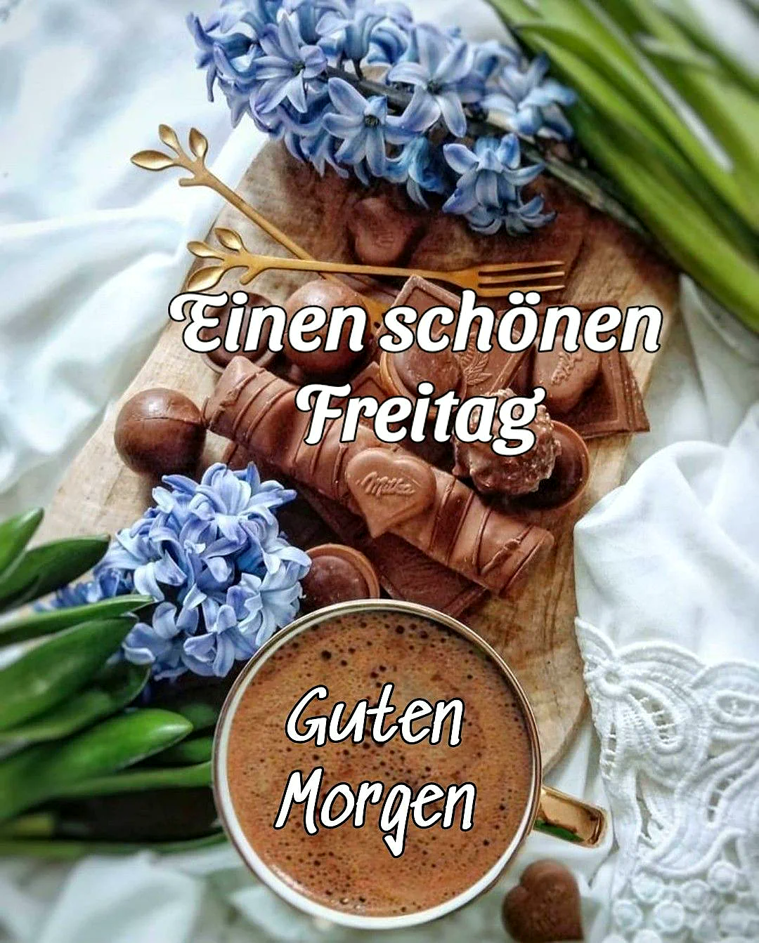 Endlich Freitag! Herrliche Morgenmomente mit Kaffee & Schokolade genießen
