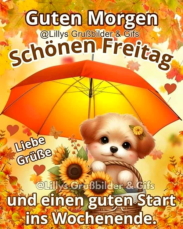 Freitag-Freude pur: Dein süßer Gruß zum entspannten Wochenend-Start!