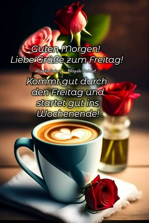 Freitagmorgen-Gruß: Guten Morgen und viel Freude!