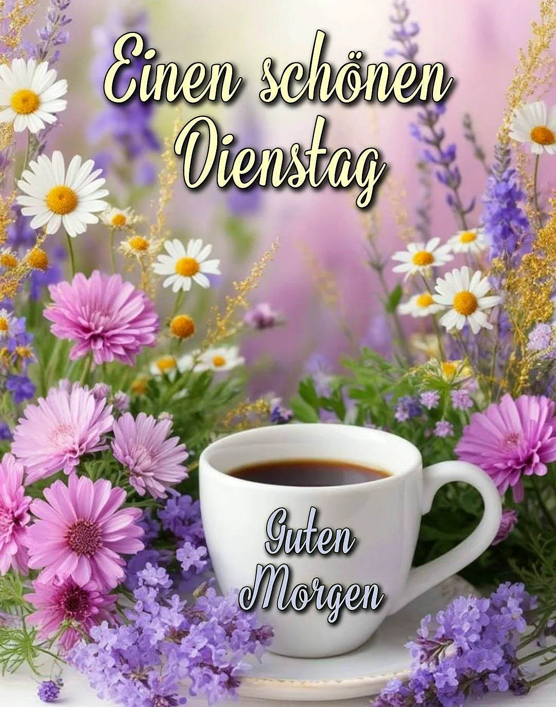 Frischer Start: Guten Morgen Gruß für einen produktiven Dienstag
