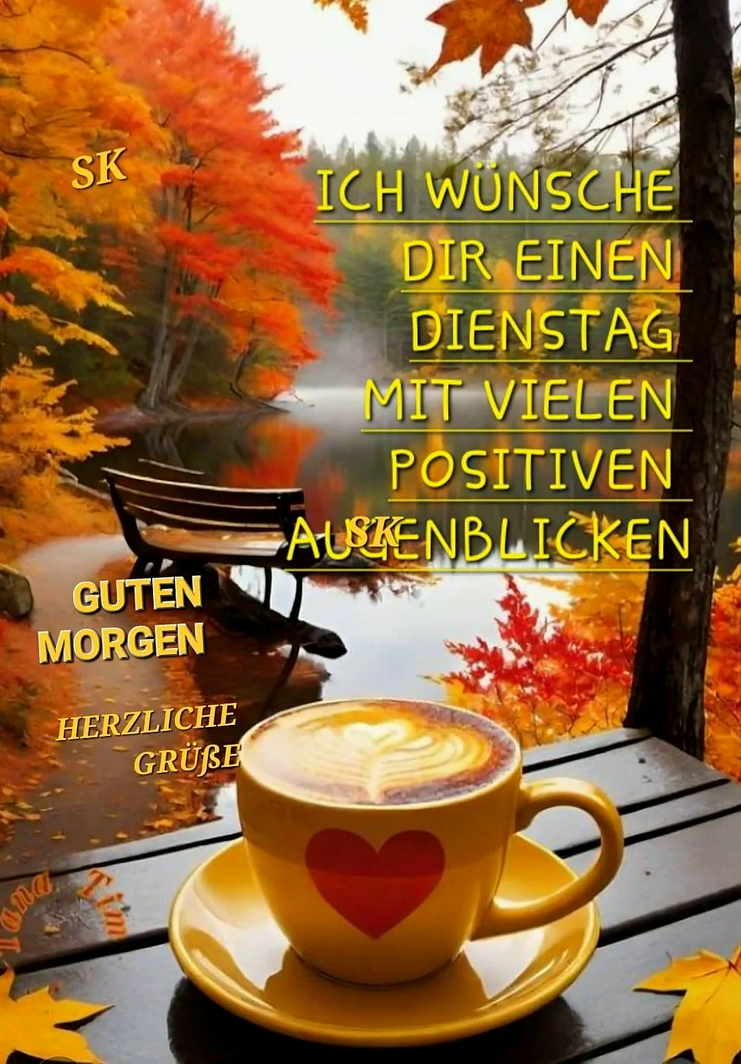 Guten Morgen Dienstag: Starte fokussiert mit warmen Grüßen & Kaffee