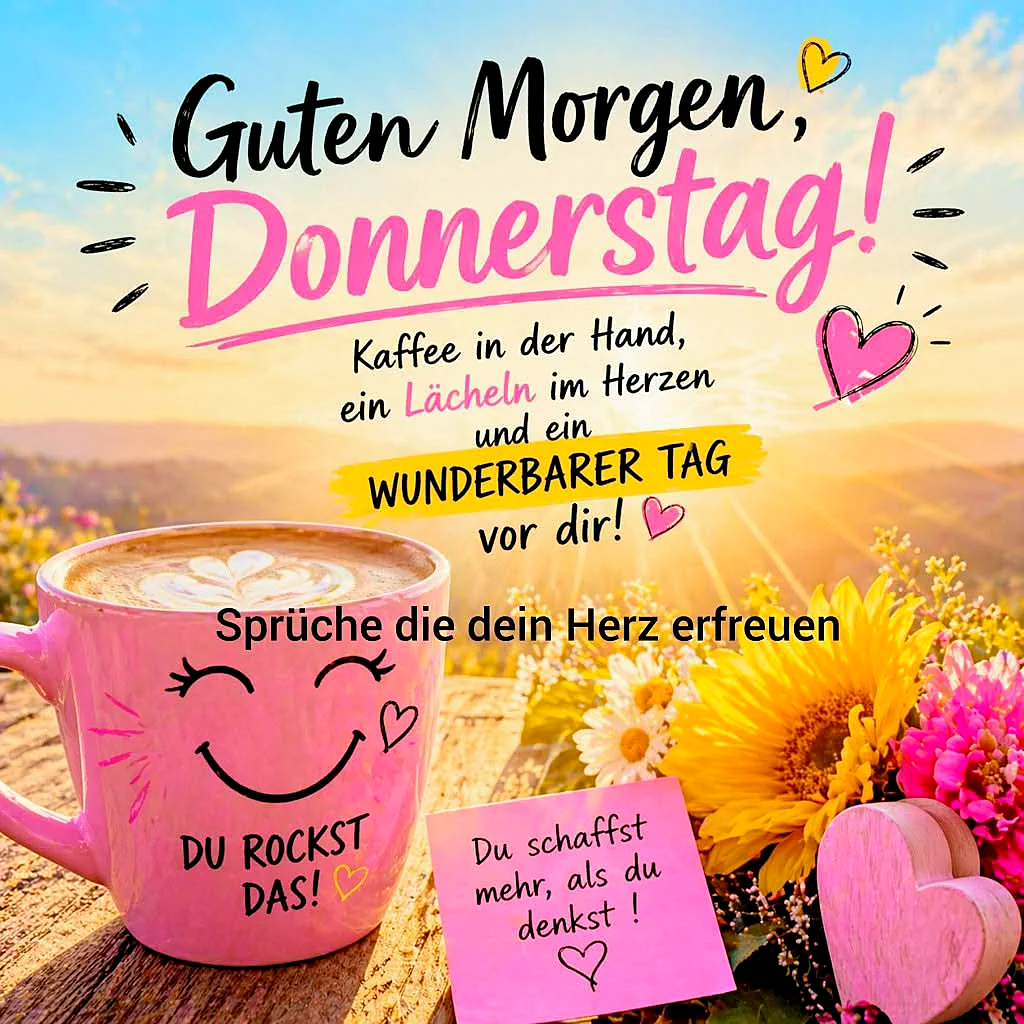 Guten Morgen, Donnerstag! Ein Neuanfang mit Freude
