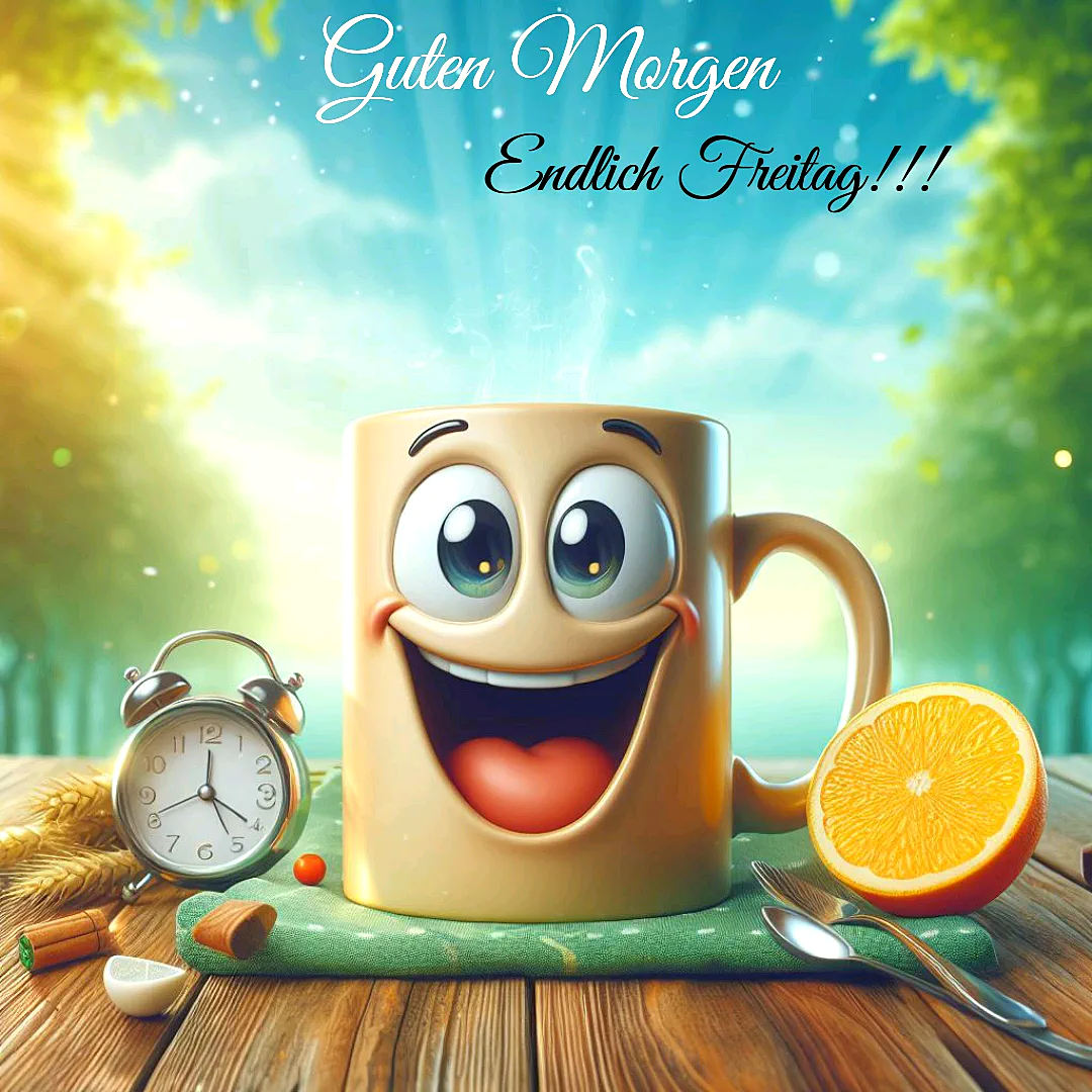 Guten Morgen! Endlich Freitag: Start ins Wochenende voller Freude