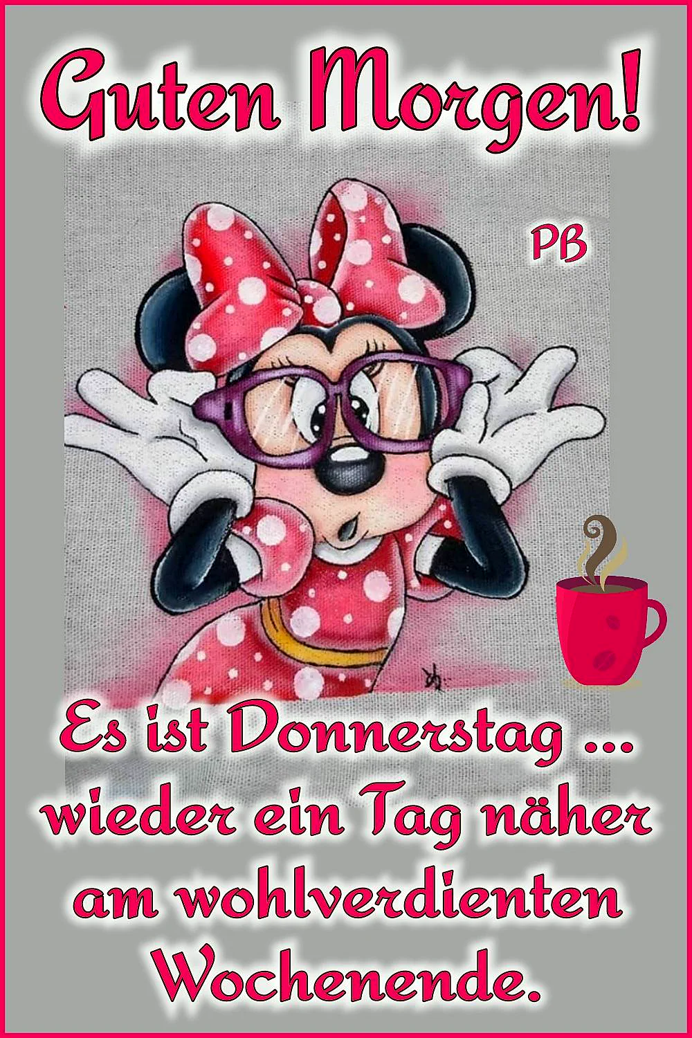 Guten Morgen! Mit voller Vorfreude in den Donnerstag – das Wochenende ruft schon.