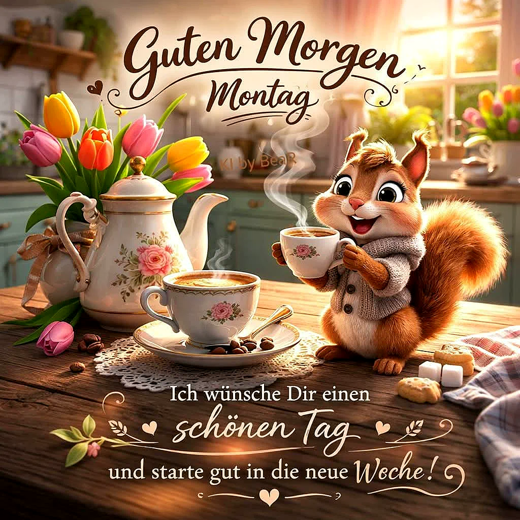 Guten Morgen Montag: Ein frischer Start in die Woche mit einem Lächeln